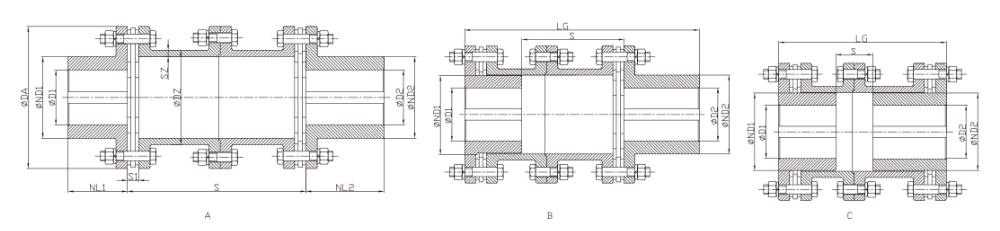 JMUB中間隔套分離型